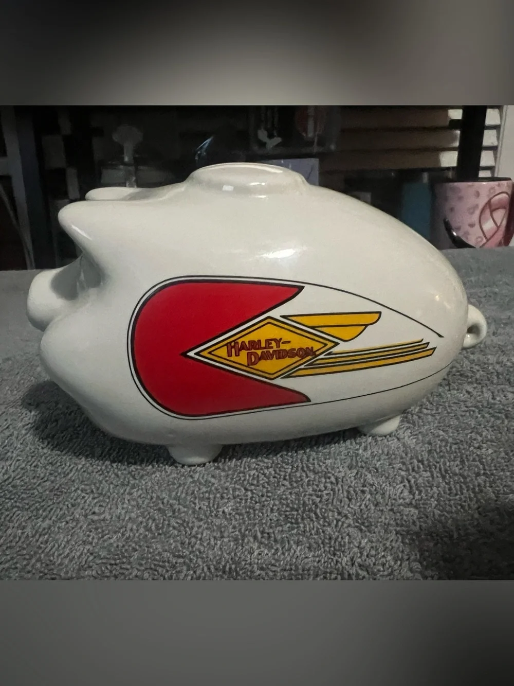 Harley-Davidson Ceramic Mini Hog Bank